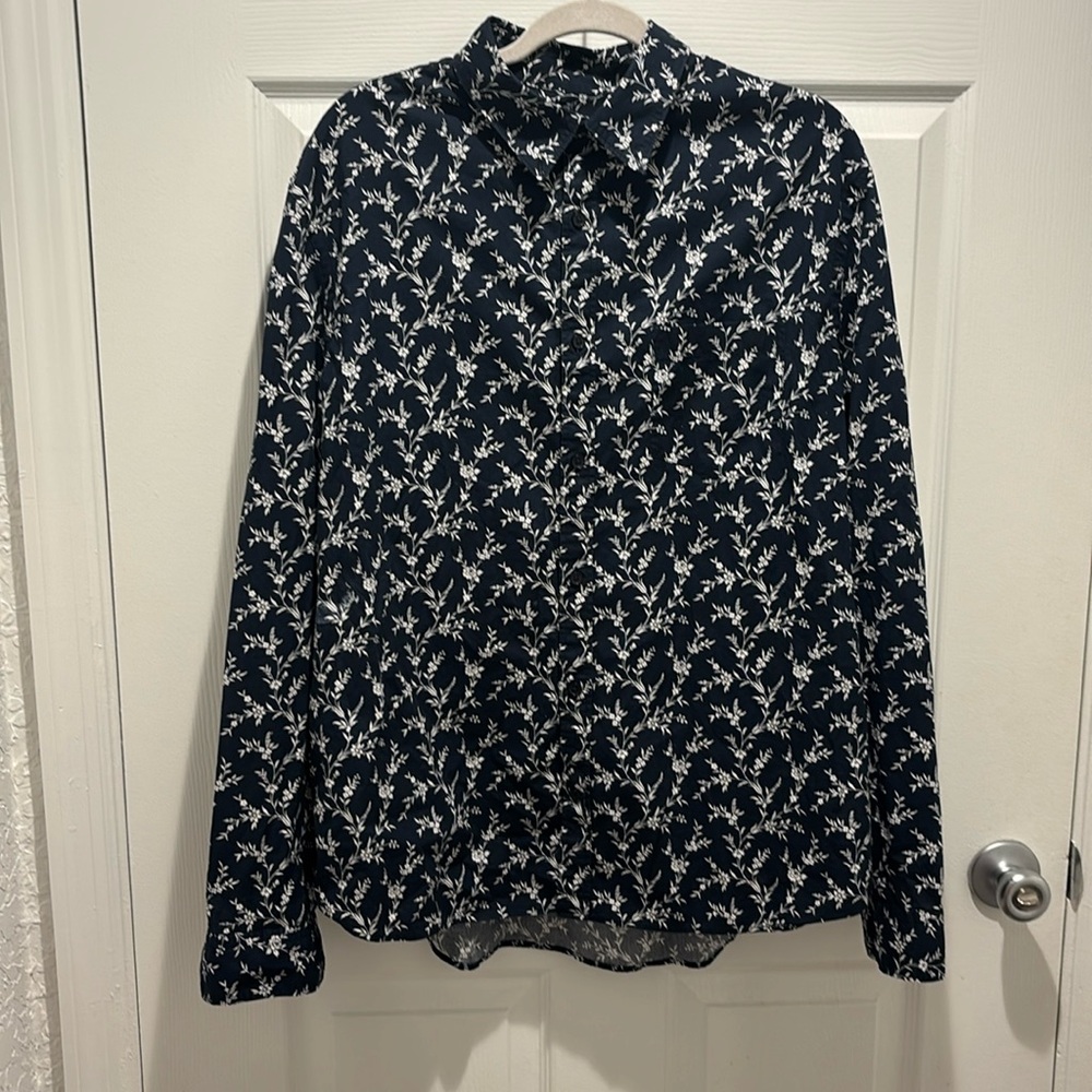 Express floral print button down shirt Men’s Sz XL